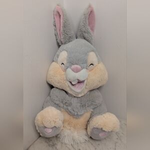 Disney's Thumper Hallmark Gray and Cream Bunny Rattle Jingle Plush